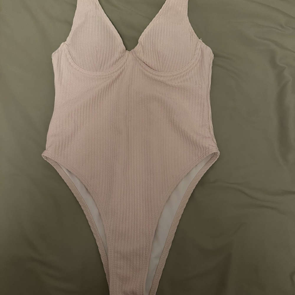 Cream One Piece Swimsuit